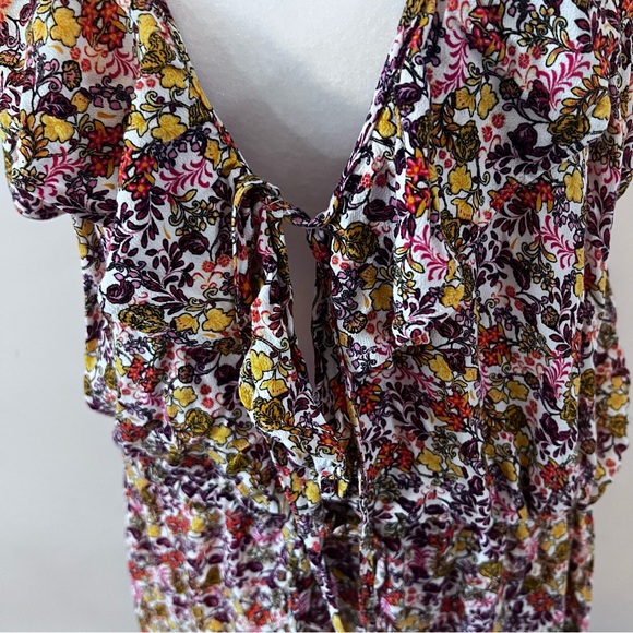 Old Navy Boho Floral Print Ruffle Dress |XL| - Picture 5 of 9